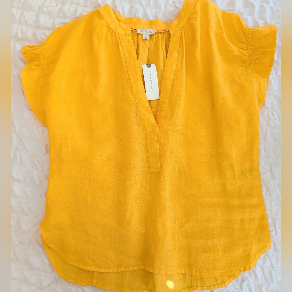NWT Anthropology Top Sz Medium 💛🧡